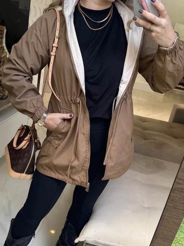 Parka Dupla Face Impermeável - 2 Looks em 1