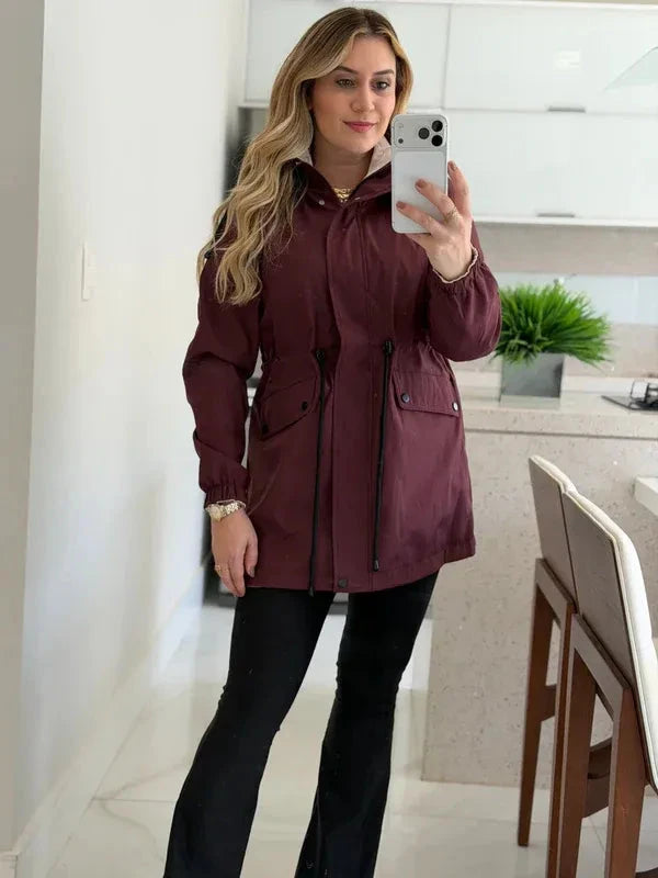 Parka Dupla Face Impermeável - 2 Looks em 1