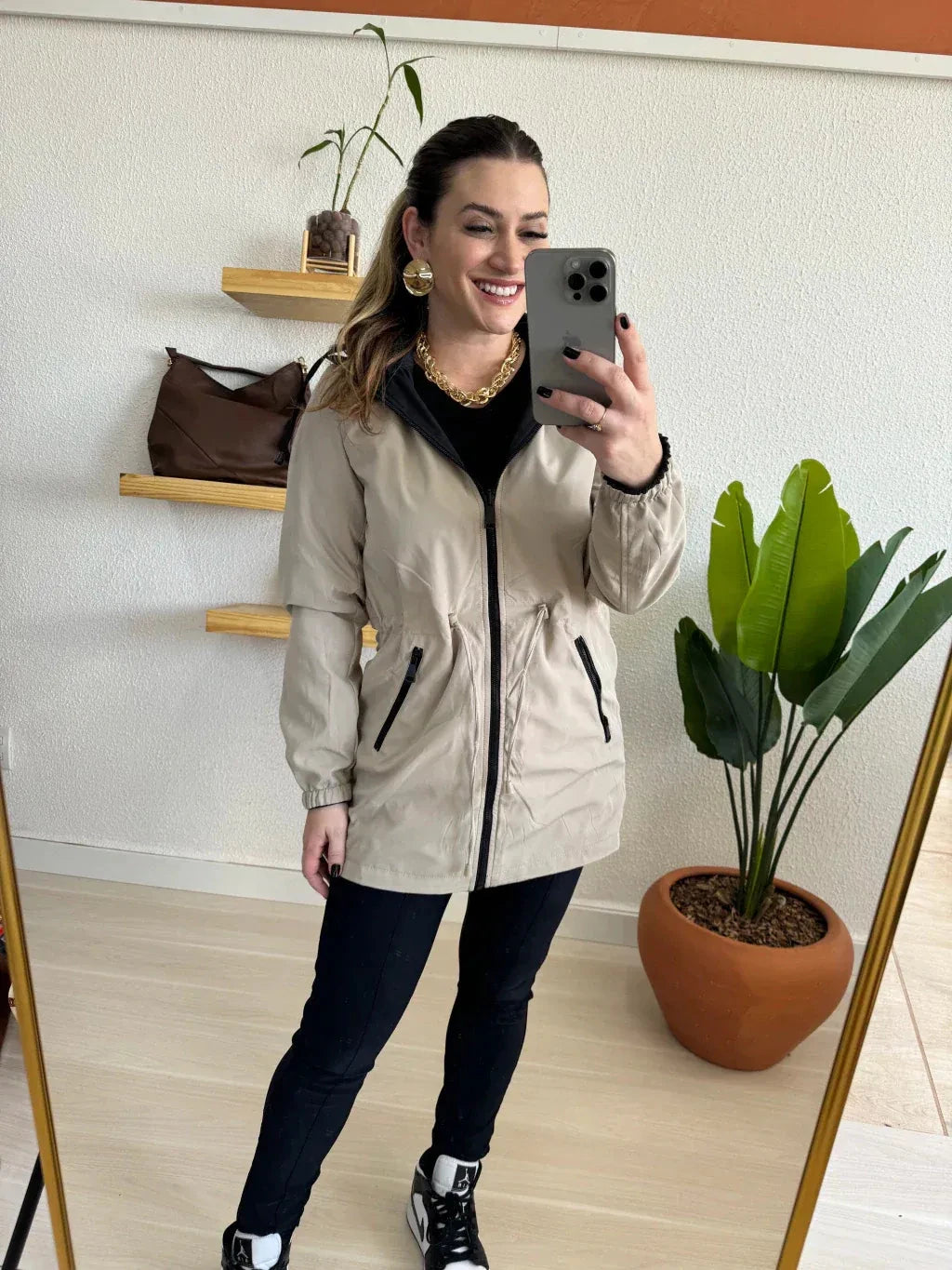 Parka Dupla Face Impermeável - 2 Looks em 1