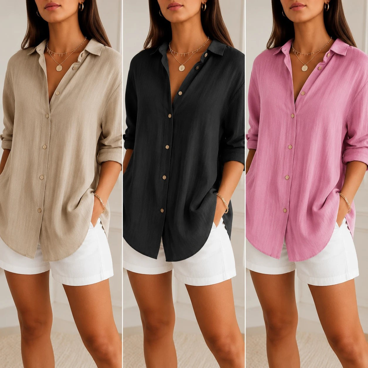 Kit 3 Camisas Cassandra™