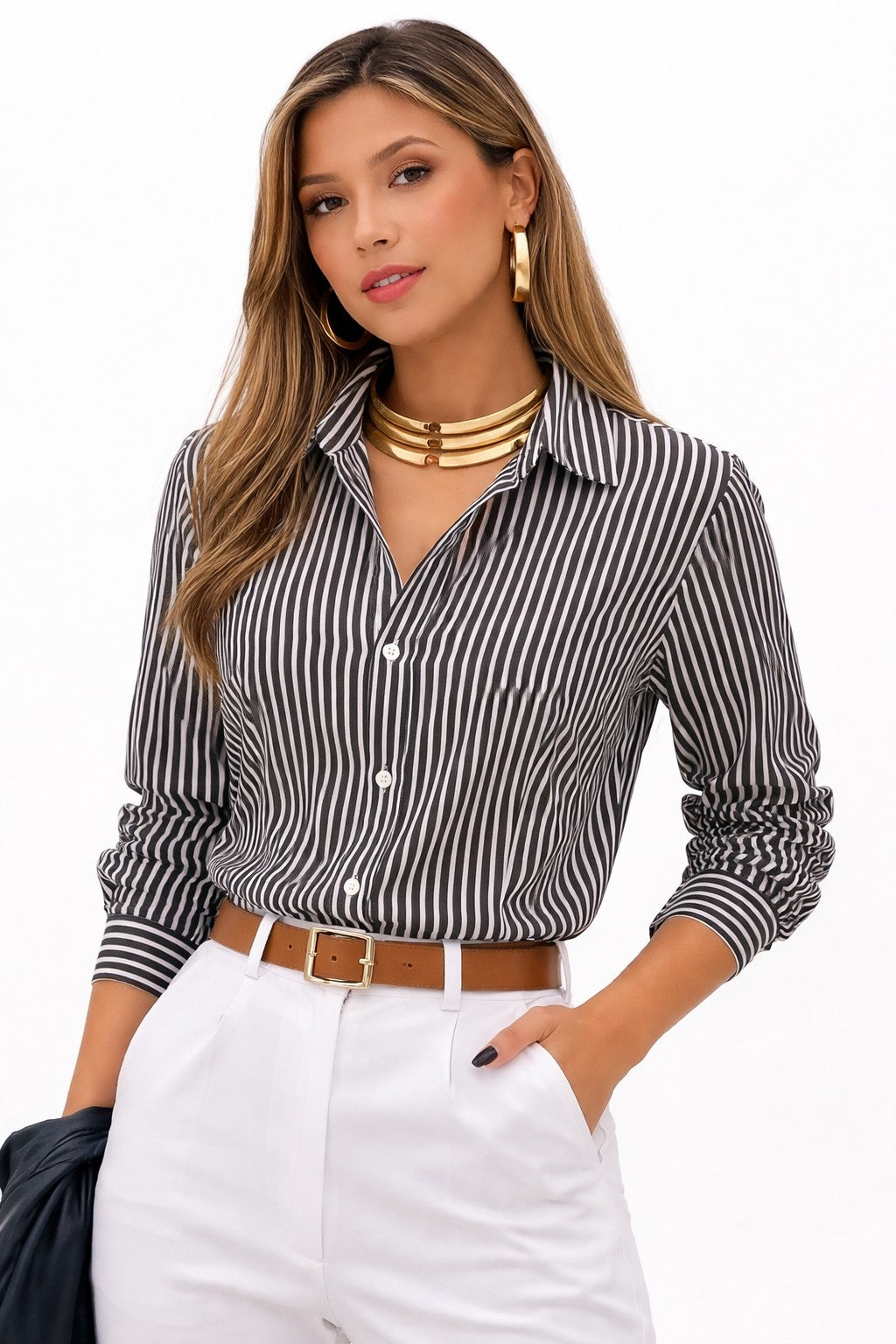 Kit 3 Camisas Femininas Manga Longa Estilosa | PROMOÇÃO OUTONO