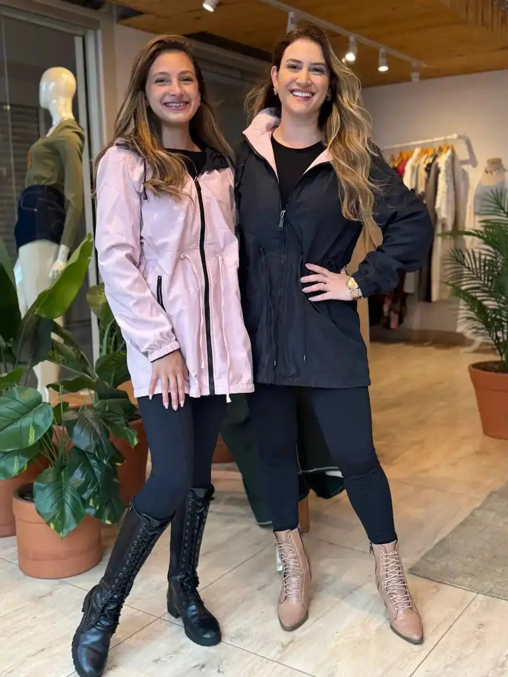 Parka Dupla Face Impermeável - 2 Looks em 1