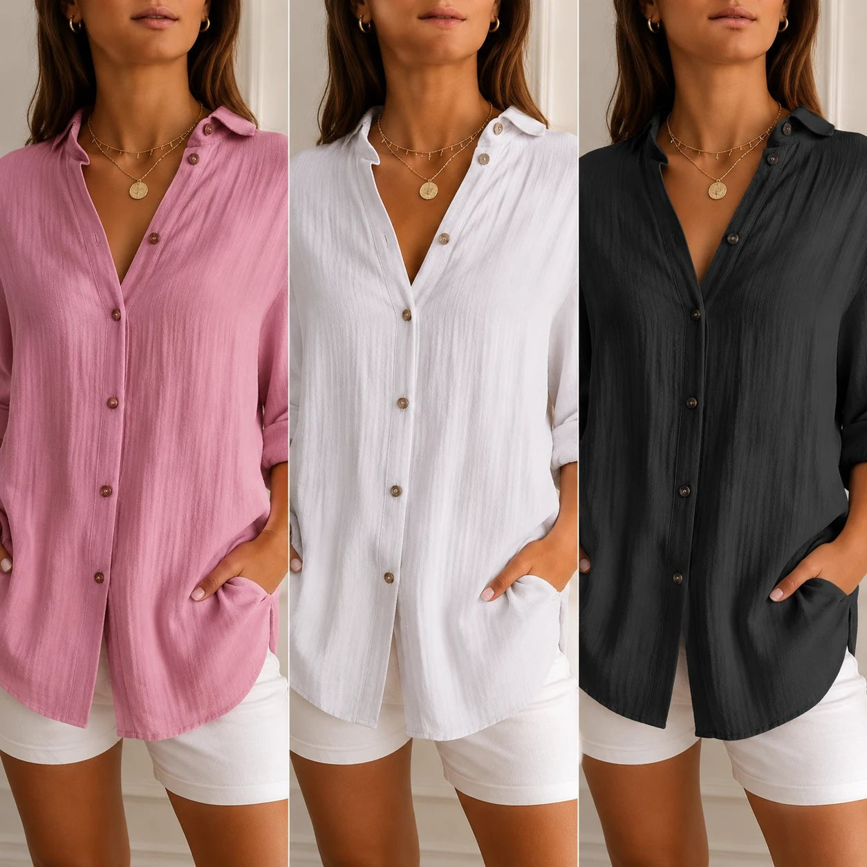 Kit 3 Camisas Cassandra™