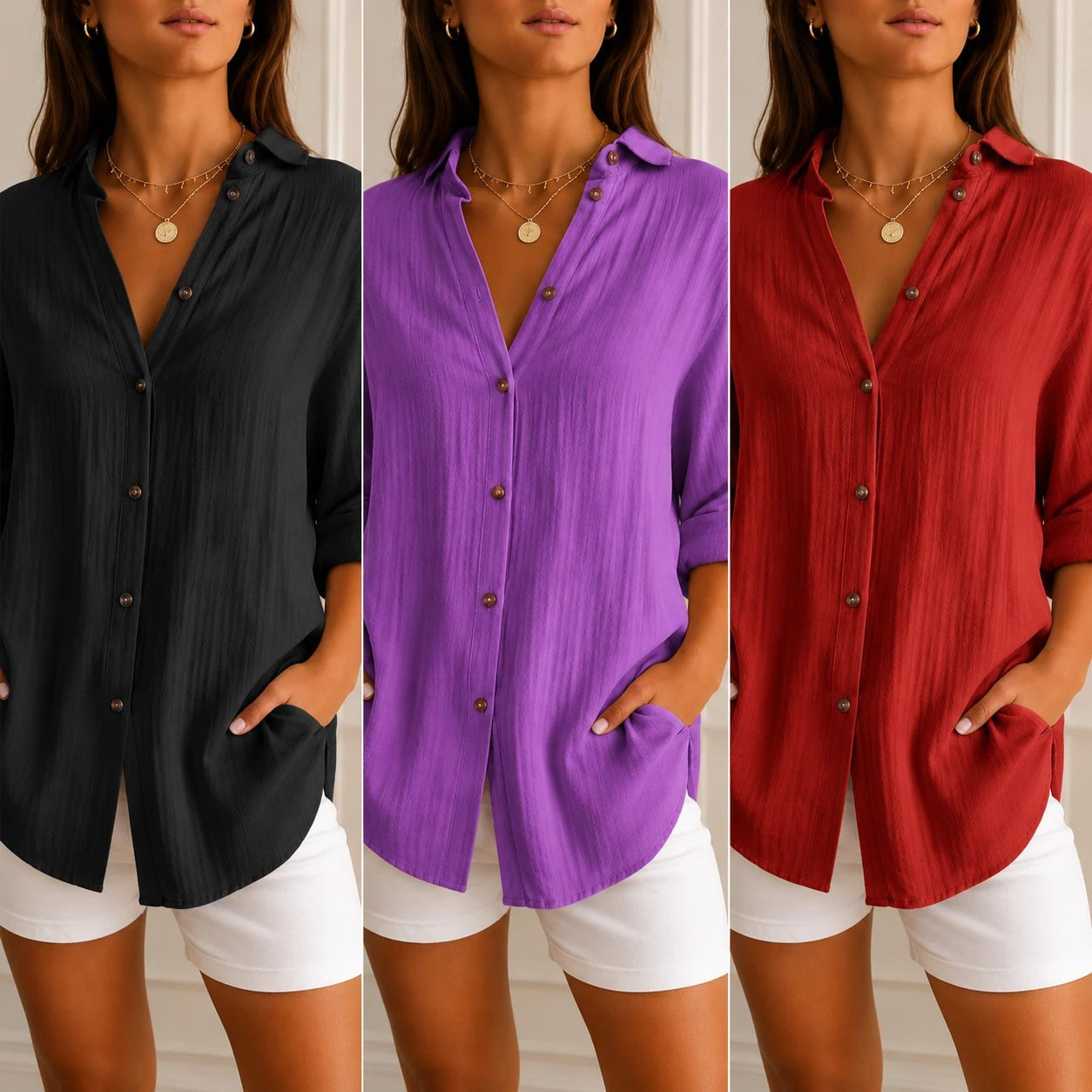 Kit 3 Camisas Cassandra™